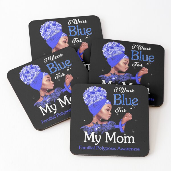 Item preview, Familial Polyposis Awareness Black Girl I Wear Blue For My Mom designed and sold by tenjun16.
