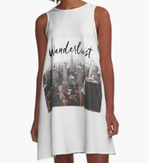wanderlust nyc views A-Line Dress