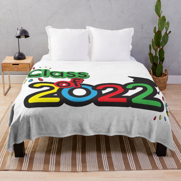 Item preview, Class of 2022 colorful icon, Yellow Blue Red Green text and numbers and academic cap designed and sold by sigdesign.