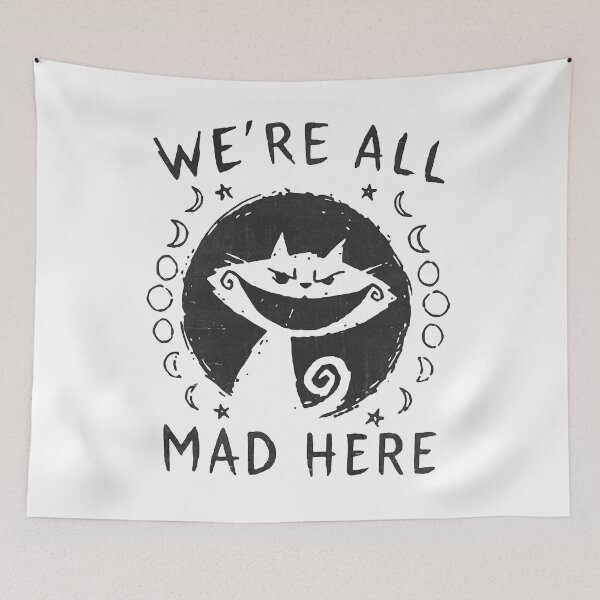 Item preview, Virtuoso Delicate Eye Magic Nice We'Re All Mad Here - Alice Cat Retro designed and sold by GrCharleRidgley.