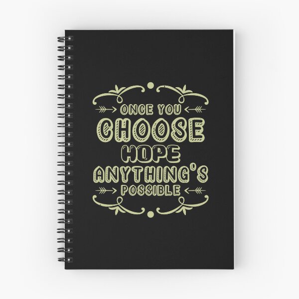 Item preview, Once you choose hope anything's possible Cancer motivational saying designed and sold by GeneTonia0307.