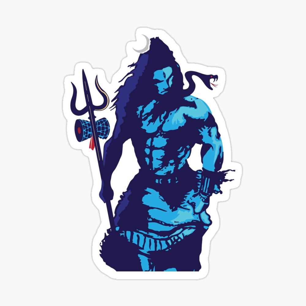 Lord Shiva Art Angry Trishul Mahadev Maha Shivratri 