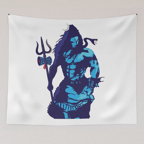 Item preview,  Lord Shiva Art Angry Trishul Mahadev Maha Shivratri  designed and sold by alltheprints.