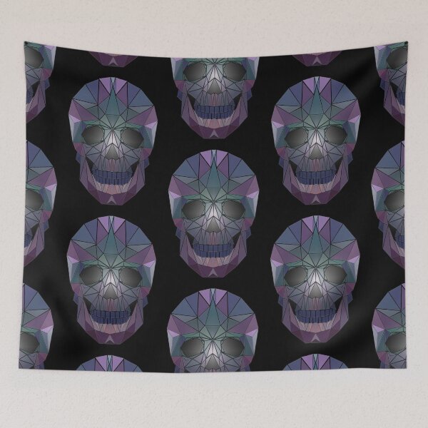 Item preview, Shiny effect multi coloured geometric skull designed and sold by EvilLeftHand.