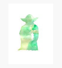 Yoda watercolor Photographic Print