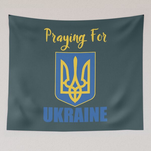 Item preview, Praying for Ukraine Emblem designed and sold by MubangKitama.