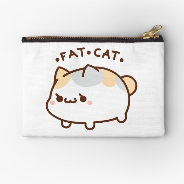 Fat Cat Zipper Pouch