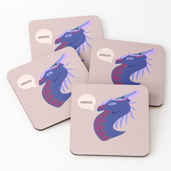 Item preview, Blue and Mauve Arson Dragon designed and sold by ChaosDesigns12.