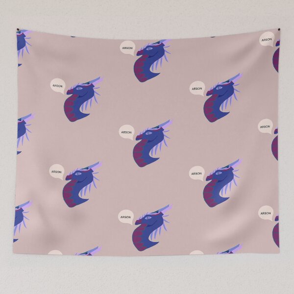 Item preview, Blue and Mauve Arson Dragon designed and sold by ChaosDesigns12.