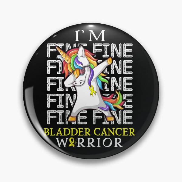 Item preview, Unicorn Bladder Cancer Warrior I'm Fine Bladder Cancer Awareness designed and sold by Hatjar.