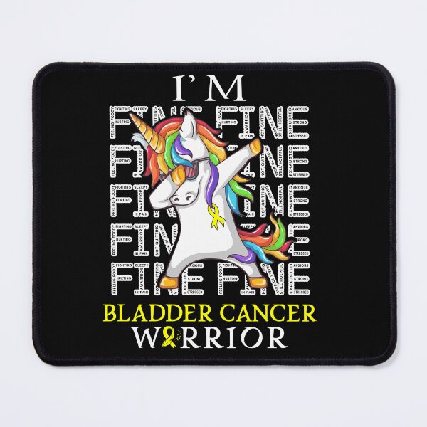 Item preview, Unicorn Bladder Cancer Warrior I'm Fine Bladder Cancer Awareness designed and sold by Hatjar.