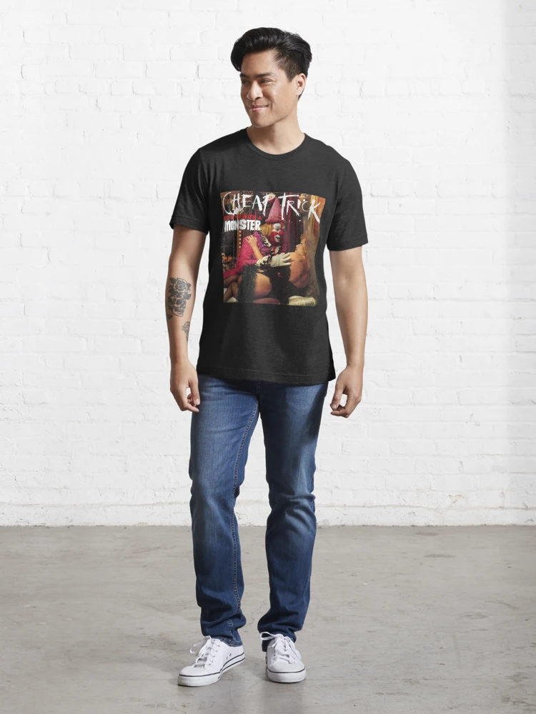 Vintage 90s CHEAP TRICK Woke Up With A Monster Band T-Shirt Cropped Double  Print