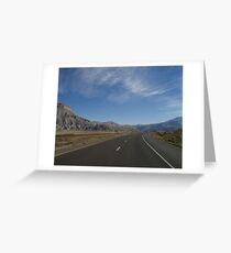 Desert Highway Greeting Card