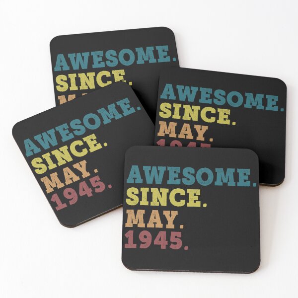 Item preview, Awesome Since May 1945 Retro Vintage 77th Birthday Gift designed and sold by designbychow.