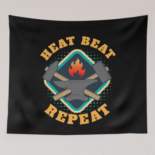 Item preview, Heat Beat Repeat Blacksmith designed and sold by MooonTees.