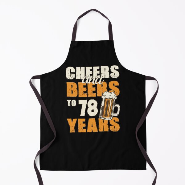 Item preview, Cheers and Beers to 78 years, funny birthday gift designed and sold by HeavyStyle.