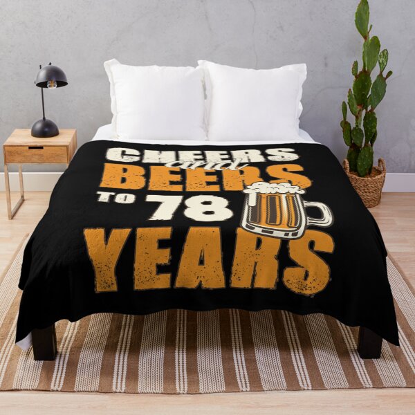 Item preview, Cheers and Beers to 78 years, funny birthday gift designed and sold by HeavyStyle.