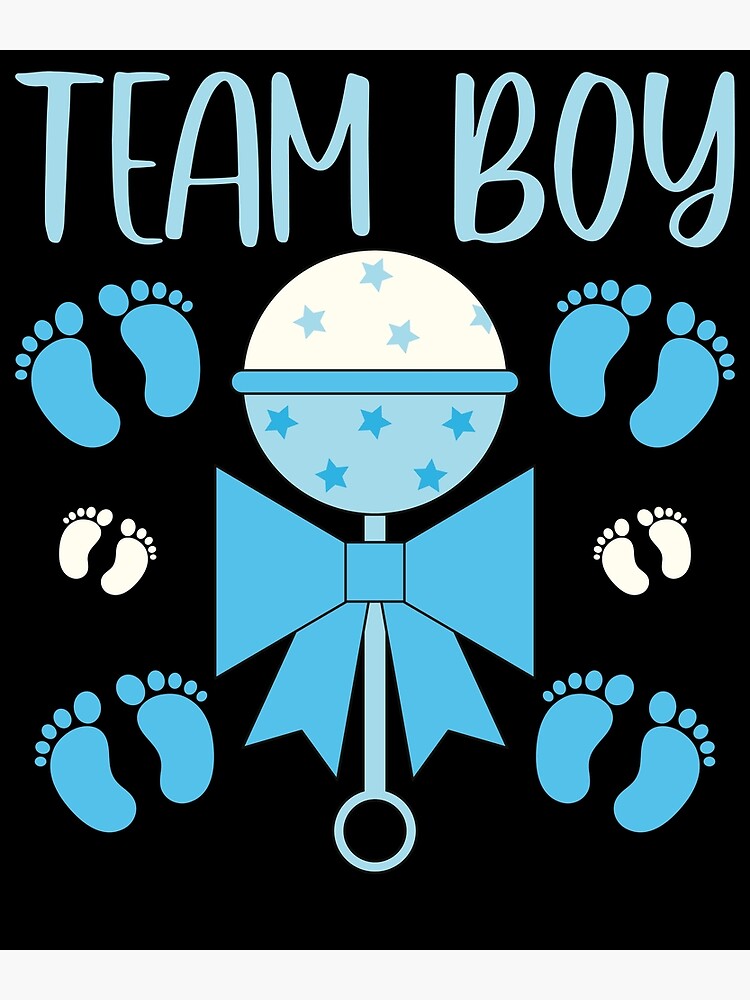 BABY SHOWER GAMES Gender reveal party, 10 x Team Girl 10 x Team