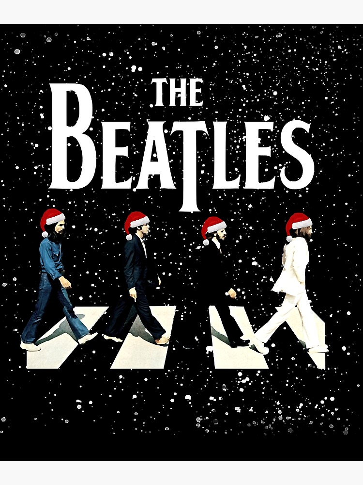 Christmas Card merry Christmas the Beatles Inspired Greeting Card Abbey  Road Artwork Album Art Record Cover 
