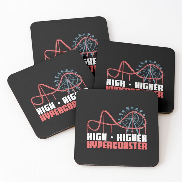 Item preview, High Higher Hypercoaster Coaster Roller Coaster Amusement designed and sold by StrongShirts.
