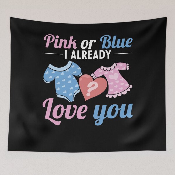 Item preview, Baby Shower Fiesta de revelación de género rosa o azul designed and sold by bestshirtdesign.