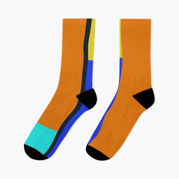 Item preview, blue orange and yellow abstract minimalist art  designed and sold by pauloneill-art.