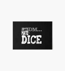 DM vs Dice White Art Board