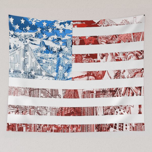 Item preview, american flag usa flag 3 designed and sold by BekimART.