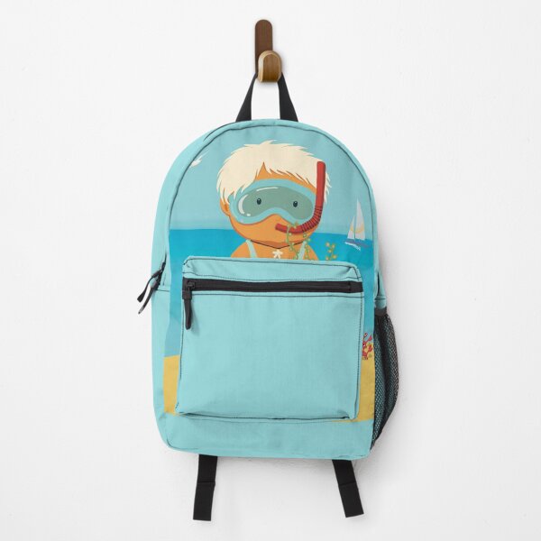 Item preview, Cute little boy is on vacation dressed for snorkeling in the turquoise sea designed and sold by marina63.