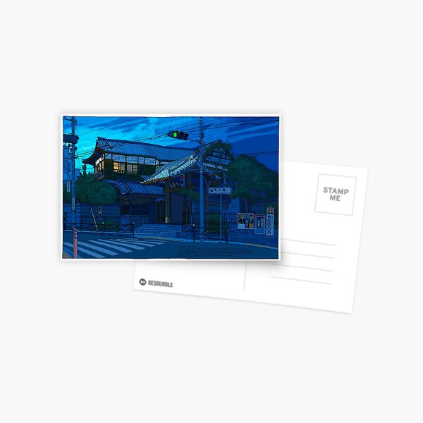 Blue Temple Nezu Postcard