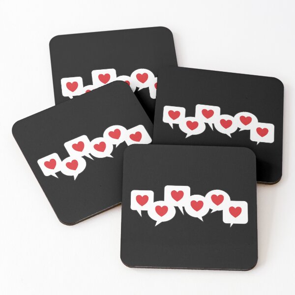 Item preview, Love Heart Speech Bubbles designed and sold by iscaStudioArt.