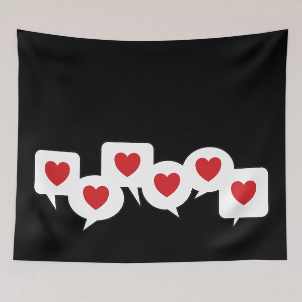 Item preview, Love Heart Speech Bubbles designed and sold by iscaStudioArt.