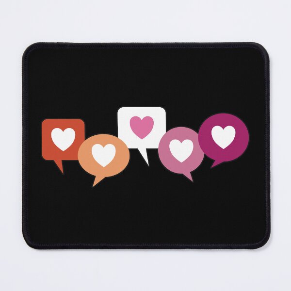Item preview, Lesbian Love Heart Speech Bubbles designed and sold by iscaStudioArt.