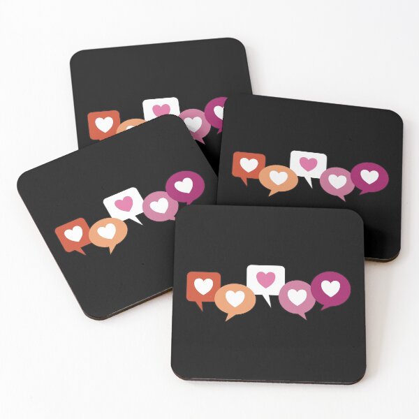 Item preview, Lesbian Love Heart Speech Bubbles designed and sold by iscaStudioArt.