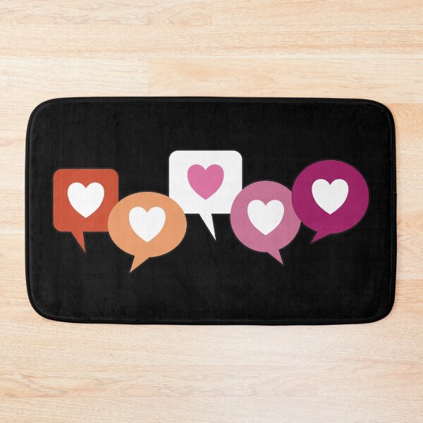 Item preview, Lesbian Love Heart Speech Bubbles designed and sold by iscaStudioArt.