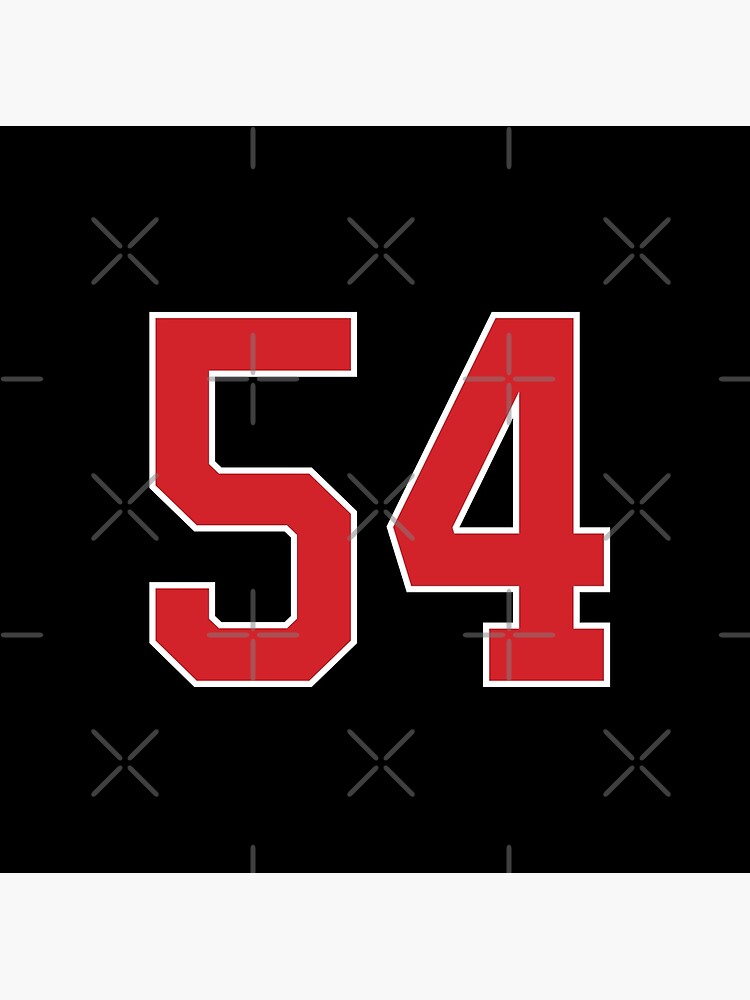 Sports Number 44, red black color lucky sport forty four Poster for Sale  by ArtIsParty