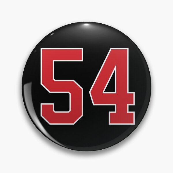 Item preview, Sports Number 54, red black color lucky sport fifty four designed and sold by ArtIsParty.