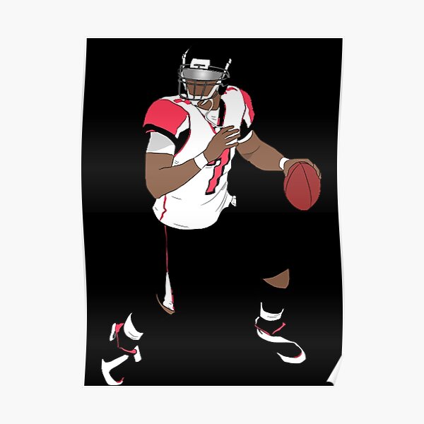 Michael Vick Atlanta Falcons Football Illustrated Art Poster -   Hong  Kong