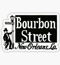 Bourbon Street New Orleans Vintage Travel Decal Sticker
