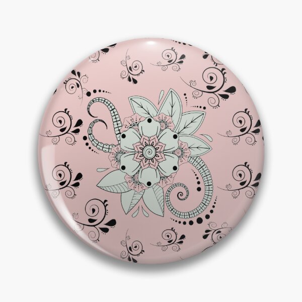Item preview,  Vintage Champagne Pink Floral Paisley  Pattern,Cute,pastel, print,modern, vintage, Simple, boho, bohemian designed and sold by Tamas Das.