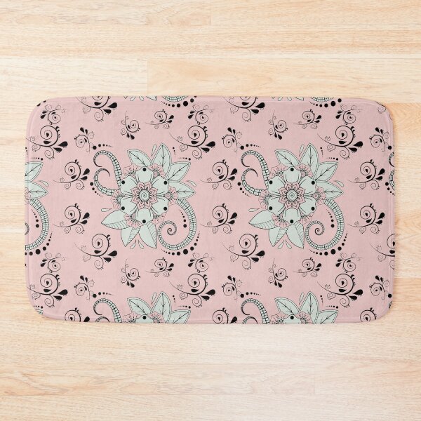 Item preview,  Vintage Champagne Pink Floral Paisley  Pattern,Cute,pastel, print,modern, vintage, Simple, boho, bohemian designed and sold by Tamas Das.