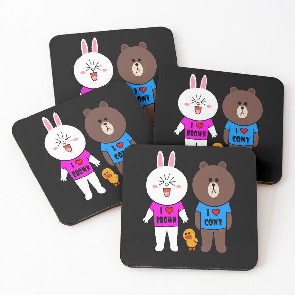 Item preview, Brown bear cony bunny rabbit we love each other Classic T-Shirt designed and sold by BelaGartner.