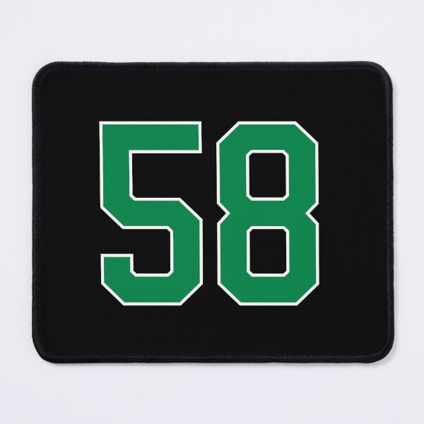 Item preview, 58 number, green lucky sports fifty eight designed and sold by ArtIsParty.