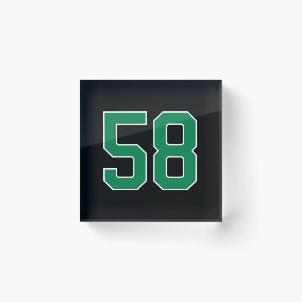 Item preview, 58 number, green lucky sports fifty eight designed and sold by ArtIsParty.