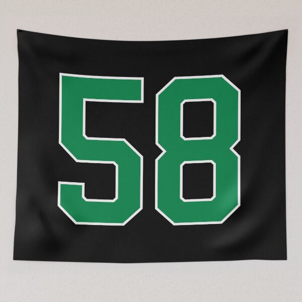 Item preview, 58 number, green lucky sports fifty eight designed and sold by ArtIsParty.