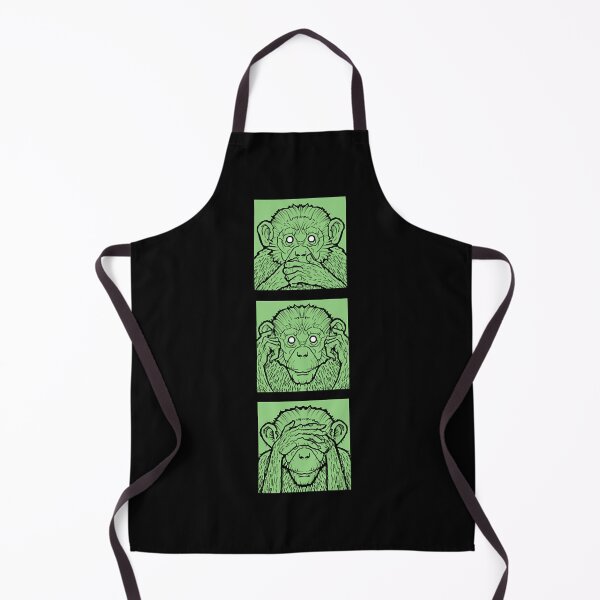 Item preview, three green wise monkeys designed and sold by Kristen9132901.