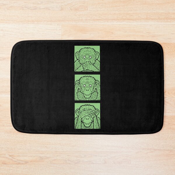 Item preview, three green wise monkeys  designed and sold by Kristen9132901.