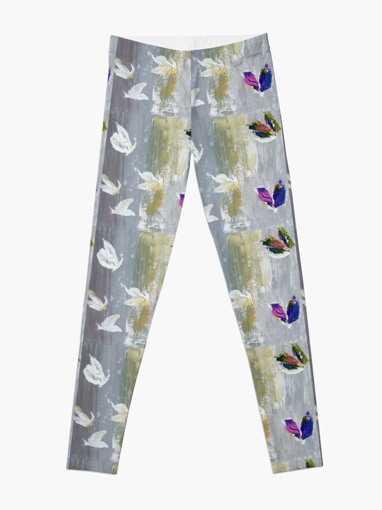Alternate view of Beautiful butterflies.Impressionism Leggings