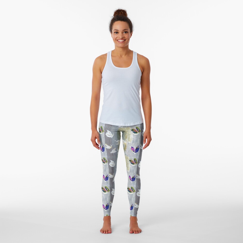 Beautiful butterflies.Impressionism Leggings