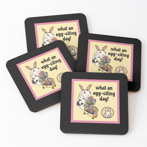 Item preview, English Spot At the Groceries Exciting Easter Day of Happy Bunny designed and sold by wigobun.